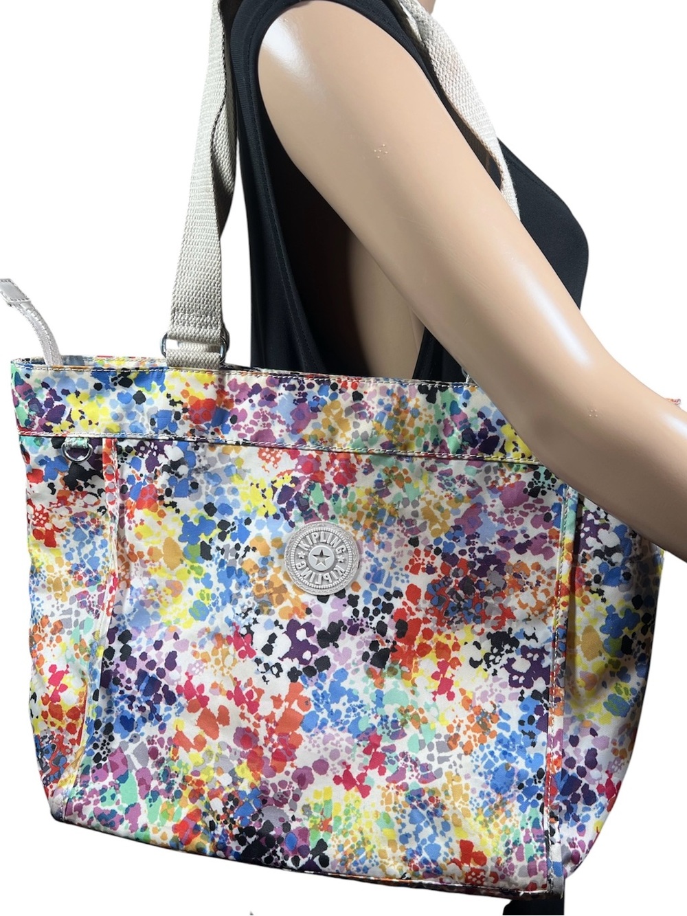 Kipling Multicolor Mosaic Small Crossbody Bag Shoulder Bag NO MONKEY